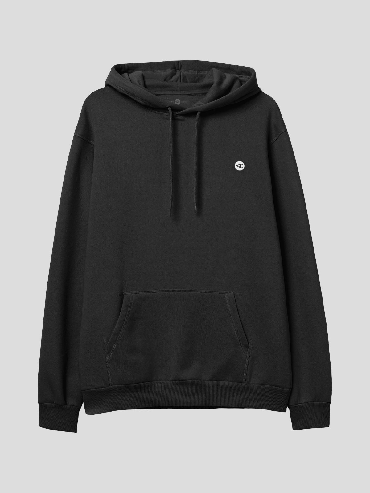 Hoodie Unisex Rounded black