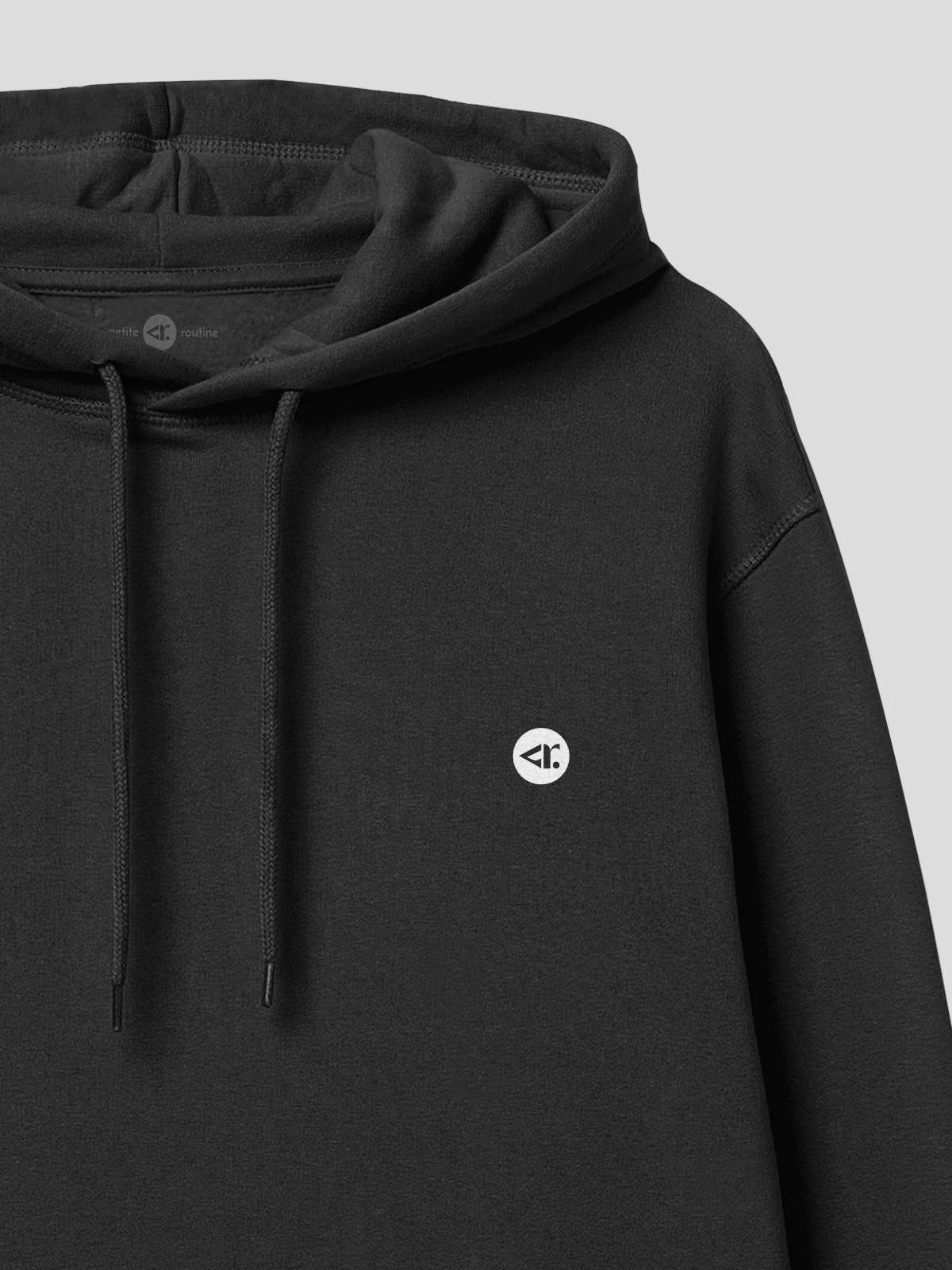 Hoodie Unisex Rounded black