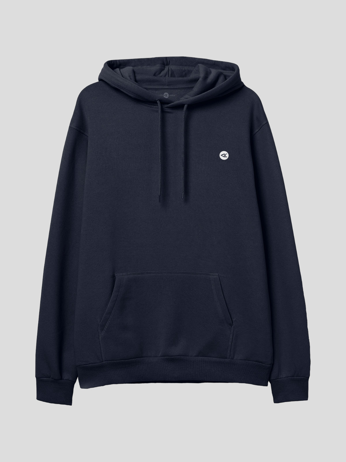 Hoodie Unisex Rounded navy blue