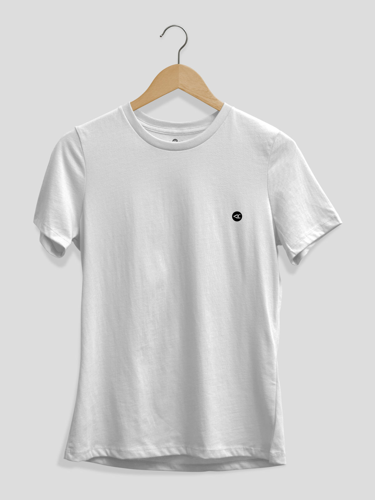 Original rounded white t-shirt